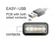Easy USB 2.0 - USB-A (uros) > USB-A (uros) USB-kaapeli - 1 Meetri