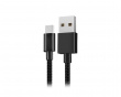 Mi Type-C Braided Cable - 1m - Musta USB-A > USB-C Kaapeli
