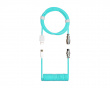 Coiled Cable USB-C > USB-A 1.5m - Aviator - Pastel Cyan