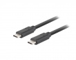 USB-C Kaapeli 3.1 Gen 2 (10GB/s) PD100W Musta - 1.8m