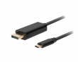USB-C > DisplayPort Kaapeli 4k 60Hz Musta - 3m