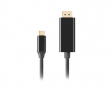 USB-C > DisplayPort Kaapeli 4k 60Hz Musta - 1m