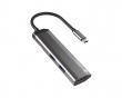 Fowler Slim Hub USB-C Multiport Adapter 4 in 1 - USB-hubi