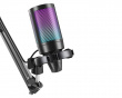 Microphone Bundle A6T AMPLIGAME USB Gaming Mikrofoni RGB - Musta