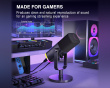 AMPLIGAME AM8 RGB USB/XLR Mikrofoni - dynaaminen mikrofoni - Musta