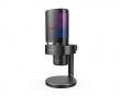 AMPLIGAME A9 USB Mikrofoni RGB - Musta