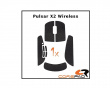 Soft Grips Pulsar X2 / X2V2 Wireless - Musta
