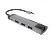 Fowler GO Hub USB-C Multiport Adapter 5 in 1 - USB-hubi (100W)