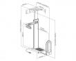 PC Holder for Desk or Wall with RGB Lighting - Tietokone Teline