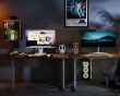 PC Holder for Desk or Wall with RGB Lighting - Tietokone Teline
