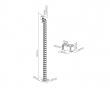 Flexible Desk Cable Management Spine - Valkoinen Kaapelinkeräin