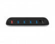 HUB DECK 5, RGB 5-Port USB Hub, 12V - Musta