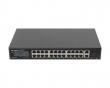 24-porttinen Kytkin, 1GB POE+/2X GB 2X SFP RACK 19” Gigabit Ethernet 360W