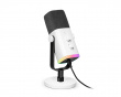 AMPLIGAME AM8 RGB USB/XLR Mikrofoni - dynaaminen mikrofoni - Valkoinen