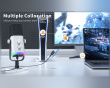 AMPLIGAME AM8 RGB USB/XLR Mikrofoni - dynaaminen mikrofoni - Valkoinen