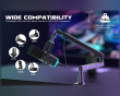 Low-Profile Boom Arm Stand - Musta Mikrofoniteline