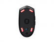 Version 2 Glass Skates varten Logitech G304/G305 - Punainen