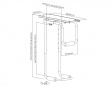 Heavy-Duty Under Desk PC Mount with Sliding Track - Tietokone Teline