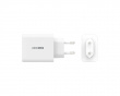 Wall Charger GaN, 65 W, 2x USB-C, 1x USB-A, 3-Port Charger - Verkkovirtalaturit