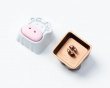 Cute Cow Silicone Aluminum Alloy Artisan Keycap - Ruskea Cute Cow Silicone Aluminum Alloy Artisan Keycap - Ruskea