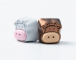 Cute Cow Silicone Aluminum Alloy Artisan Keycap - Valkoinen Cute Cow Silicone Aluminum Alloy Artisan Keycap - Valkoinen