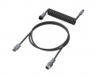 USB-C Coiled Cable - Harmaa - Näppäimistön Kierrekaapeli