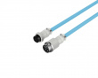 USB-C Coiled Cable - Vaaleansininen / Valkoinen - Näppäimistön Kierrekaapeli
