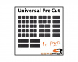 PXP Universal Pre-Cut Grips Keyboard & Mouse - Black