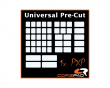 PXP Universal Pre-Cut Grips Keyboard & Mouse - White