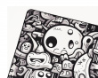 Rizz - Gaming Hiirimatto - M - Soft - Doodles - NachoCustomz Edition