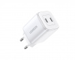 Nexode Mini 45W Dual USB-C PD Wall Charger - Valkoinen Verkkovirtalaturit