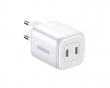 Nexode Mini 45W Dual USB-C PD Wall Charger - Valkoinen Verkkovirtalaturit