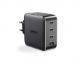 Nexode 100W USB-C PD GaN - 4-Port Wall Charger - Musta Verkkovirtalaturit
