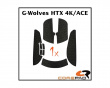 Soft Grips G-Wolves HTX 4K/ACE - Valkoinen