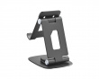 Foldable Aluminum Table and Phone Stand - Musta kuuloketeline