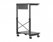 Height Adjustable Rolling Desk - Black