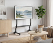 TV Stand on Wheels - 45”-90” - Musta TV-teline pyörillä
