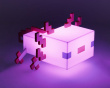 Minecraft Axolotl Lamppu