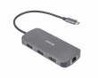 USB-C Telakointiasema 8 Portilla - Harmaa