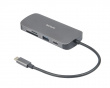 USB-C Telakointiasema 8 Portilla - Harmaa