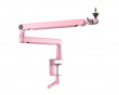 Low-Profile Boom Arm Stand - Vaaleanpunainen Mikrofoniteline