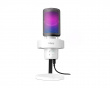AMPLIGAME A9 USB Mikrofoni RGB - Valkoinen
