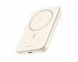 Langaton Magneetti Powerbank 5000 mAh - Beige - Varavirtalähde