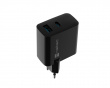 Ribera GaN USB-A & USB-C Laturi - 45W - Musta