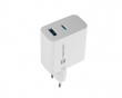 Ribera GaN USB-A & USB-C Laturi - 45W - Valkoinen