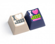 Love Zinc Alloy OEM Artisan Keycap - Tumma Violetti Love Zinc Alloy OEM Artisan Keycap - Tumma Violetti