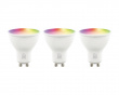 RGB LED Älylamppu GU10 WiFi 4.7W - 3-pack