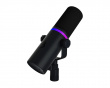 USB-C RGB Dynaaminen Podcast-mikrofoni - Musta