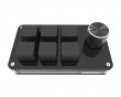6-Key RGB Mini Mekaaninen Keypad kanssa Knob - Musta