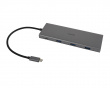 USB-C Telakointiasema 12 Portilla - Harmaa